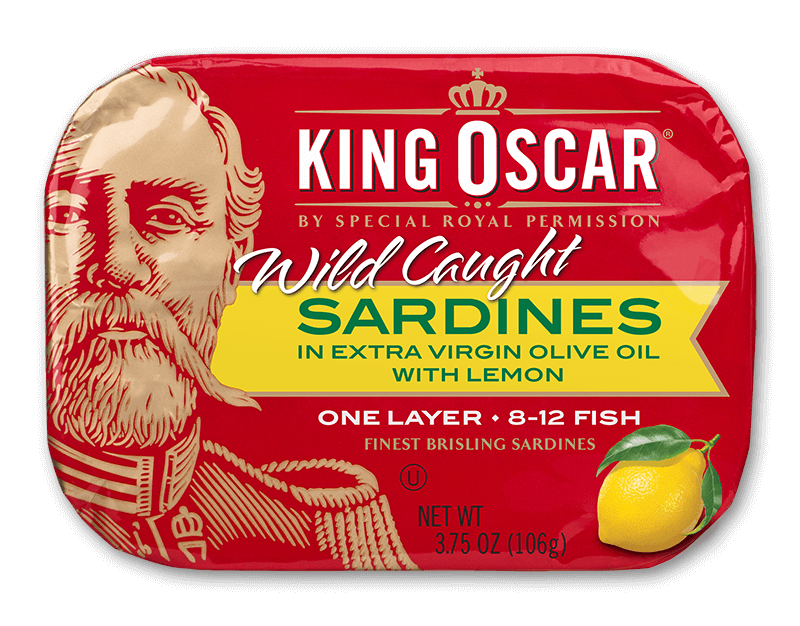king oscar brisling sardines in evoo with lemon