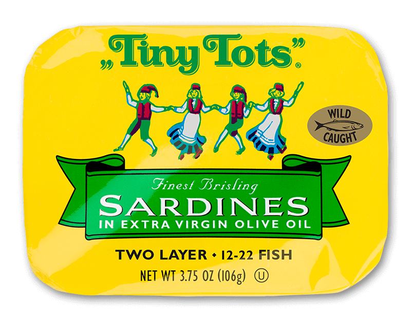 tiny tots sardines in extra virgin olive oil