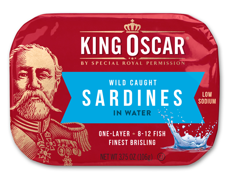 Brisling Sardines in Water King Oscar