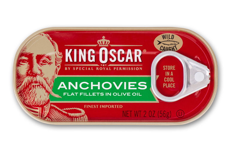 ANCHOVIES FLAT ANCHOVY FILLETS KING OSCAR