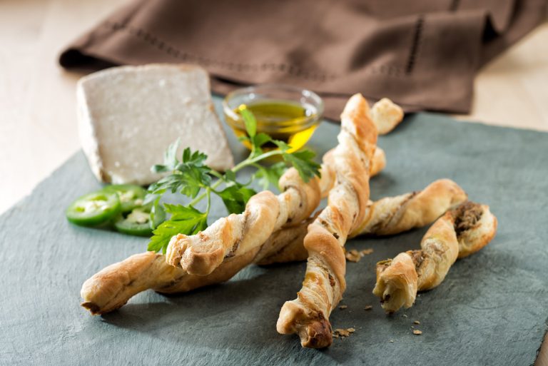 hot sardine bread sticks