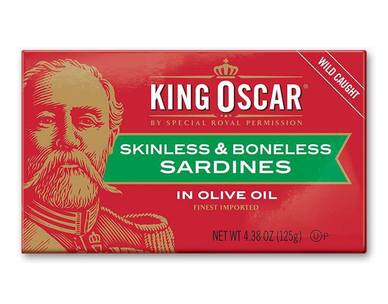 skinless and boneless sardines in olive oil