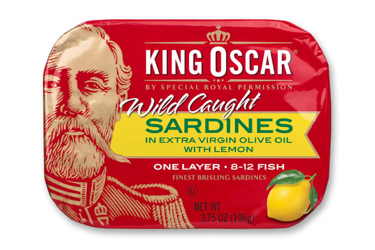 king oscar brisling sardines in evoo with lemon