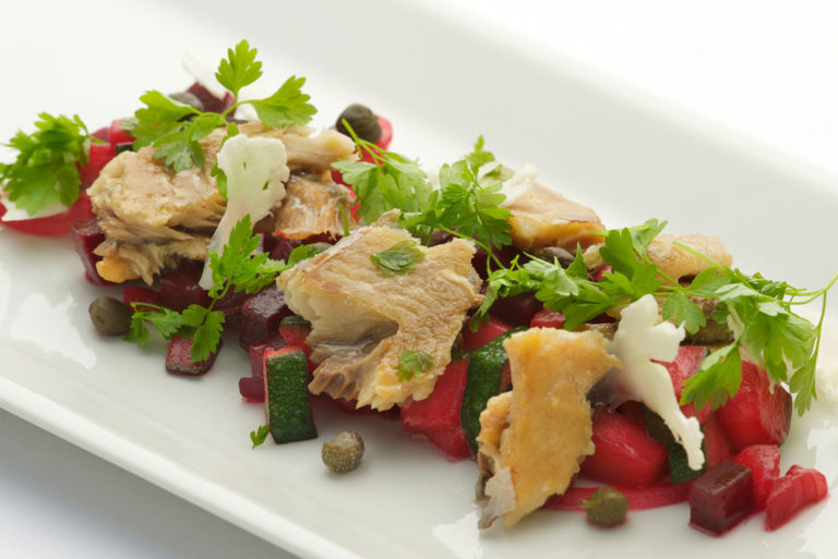 Kipper Snacks and Beet Salad