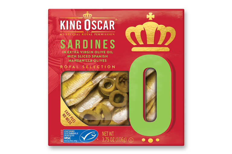 Brisling Sardines in Extra Virgin Olive Oil with Spanish Manzanilla Olives
