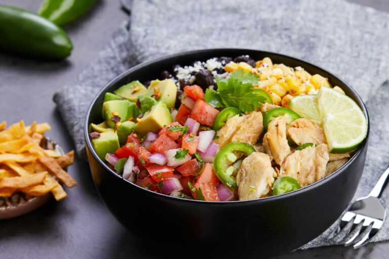 Mexican Rice Bowl with Mackerel