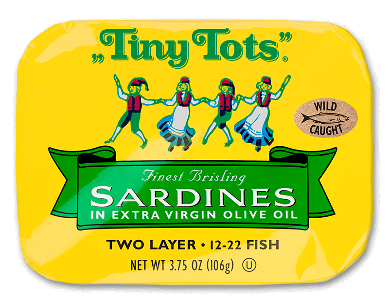 tiny tots sardines in extra virgin olive oil