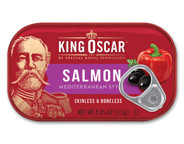 King Oscar Skinless and Boneless Atlantic Salmon Mediterranean Style