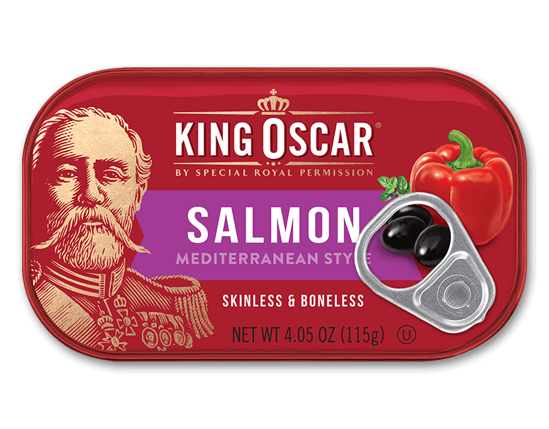 King Oscar Skinless and Boneless Atlantic Salmon Mediterranean Style
