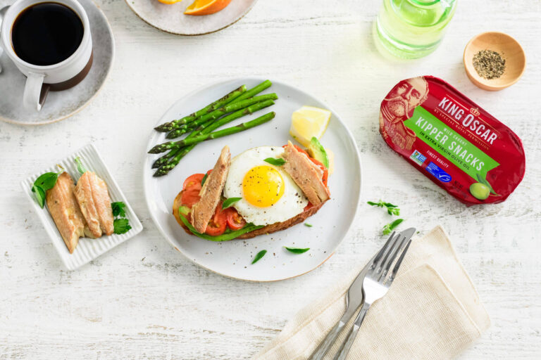 Kipper Snacks & Fried Egg Toast Recipe
