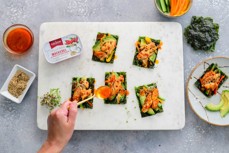 Mackerel in Sweet Thai Chili Sauce Nori Bites