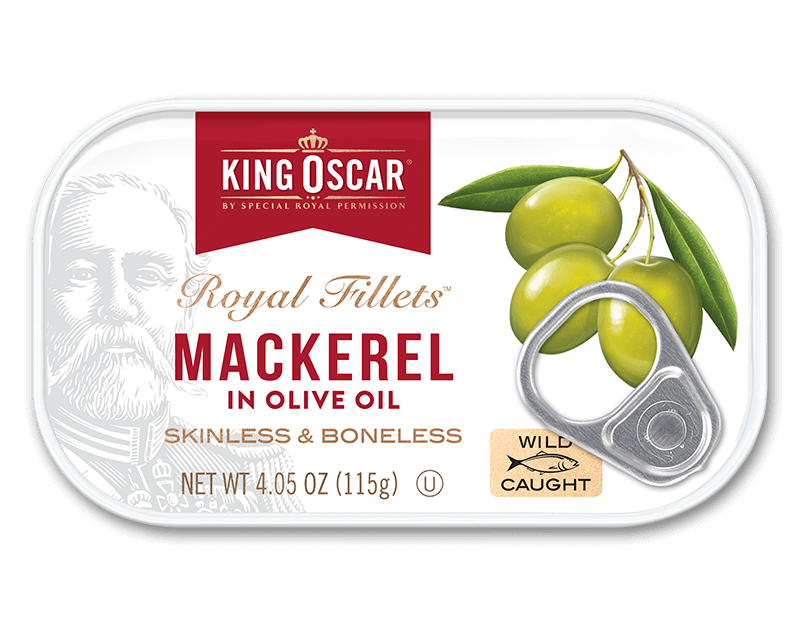 Skinless and Boneless Mackerel Fillets in Olive Oil